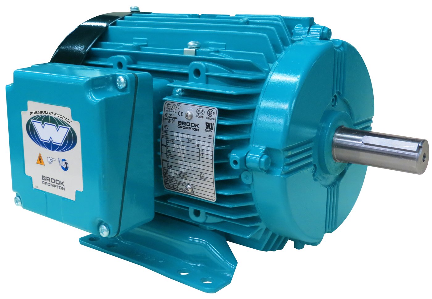 Brook Crompton aluminum 'W' series premium efficiency motor