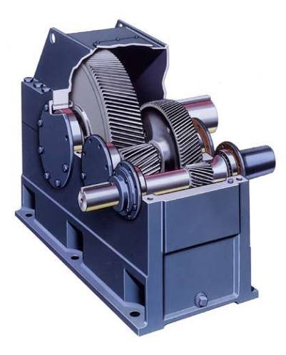 Falk gear reducer, cutaway view