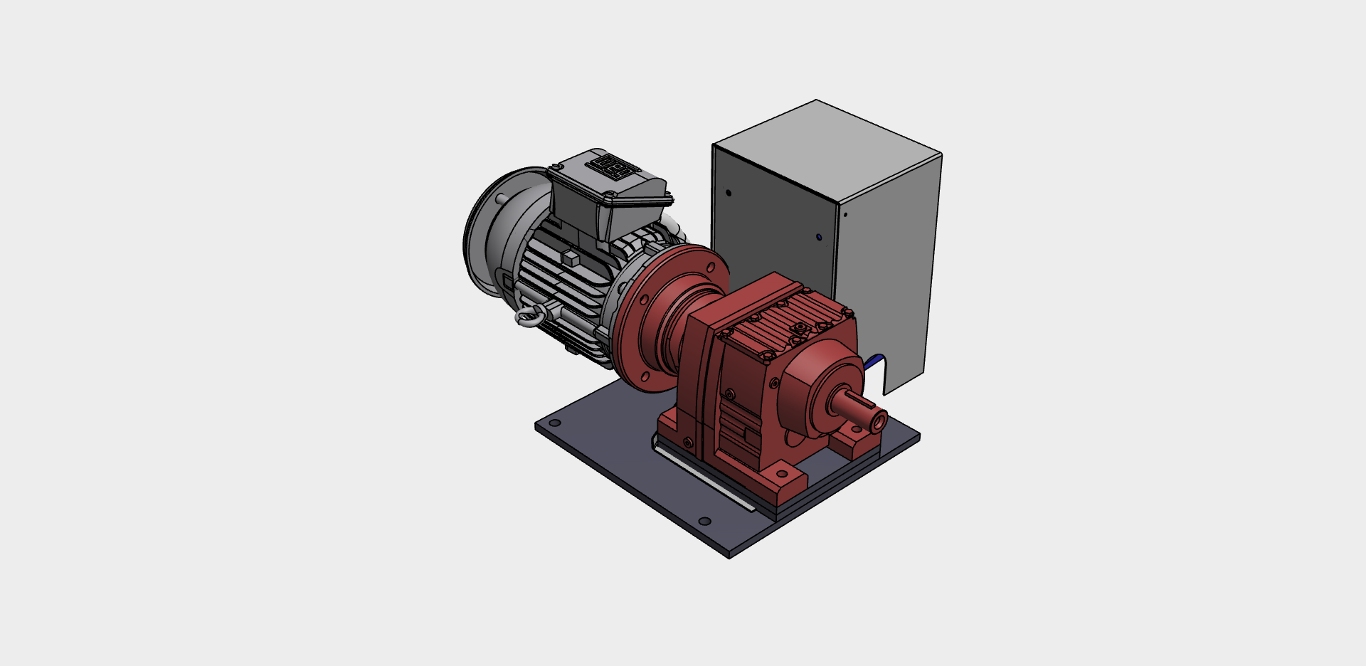 SEW-EURODRIVE R67AMS stainless gearmotor with VFD